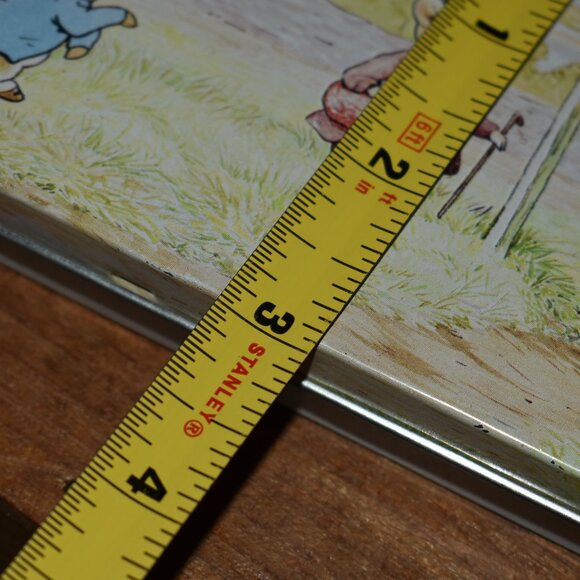 Vintage 1980s Peter Rabbit & Friends Metal Tin Pencil Case Spring Cottage Decor - Picture 12 of 15
